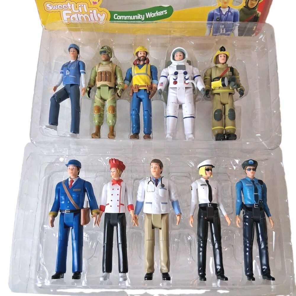 Beverly Hills Doll Collection Sweet Li’l Family Community Workers Lot Of 10